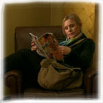 If Veronica was eating pie, she would be chilling like a villain with some filling.